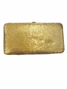 Gold Sequin Clutch Wallet